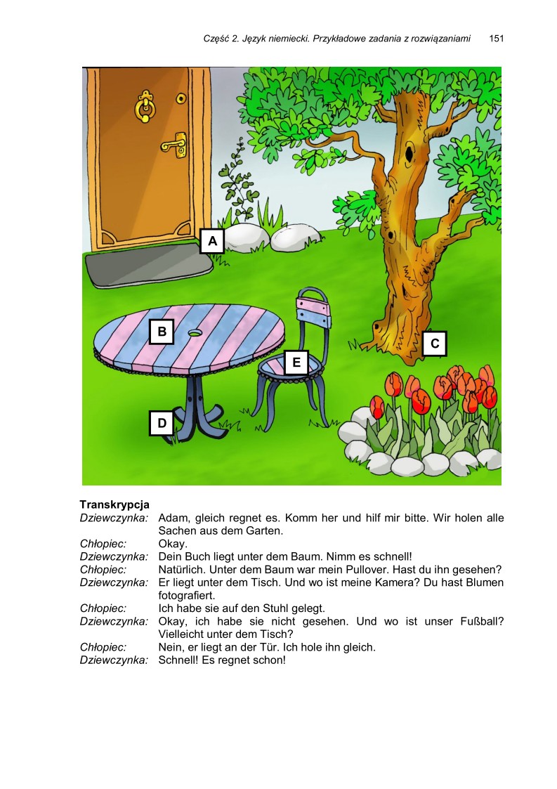 Język niemiecki, przykładowe pytania i odpowiedzi, sprawdzian dla uczniów - 03